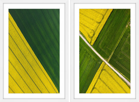 Green Grass Diptych