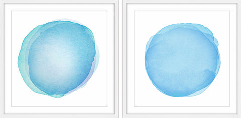 Blue Orbs Diptych