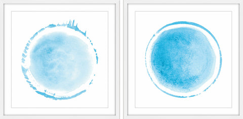 Light Blue Coronas Diptych