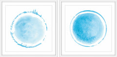 Light Blue Coronas Diptych