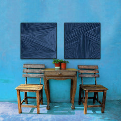 Triangular Patterns Diptych