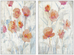 Watercolor Blooms Diptych