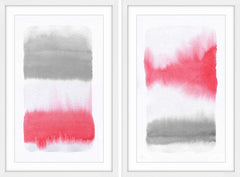 Pink and Grey Diptych