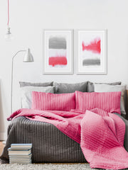 Pink and Grey Diptych