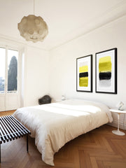 Black and Yellow Diptych