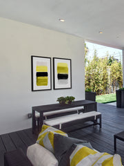 Black and Yellow Diptych
