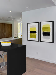 Black and Yellow Diptych