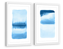 Blue Flows Diptych