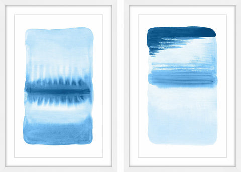Blue Flows Diptych