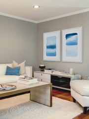 Blue Flows Diptych