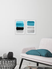 Black and Blue Diptych