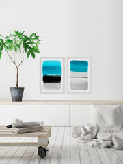 Black and Blue Diptych