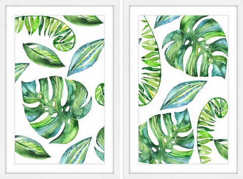 Leaves in Motion Diptych