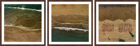 Beach Shadows Triptych