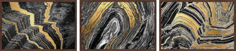Golden Veins Triptych