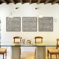 Linked Shapes Triptych