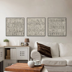 Linked Shapes Triptych