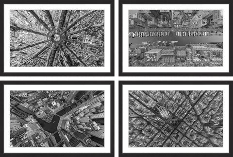 City Traffic Quadriptych