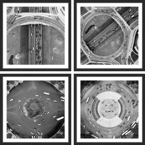 Driving in Circles Quadriptych
