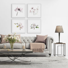 White Petals Quadriptych