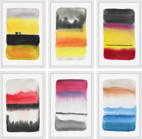 Watercolor Hexaptych
