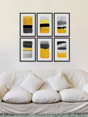 Yellow Transitions Hexaptych