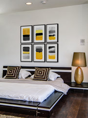 Yellow Transitions Hexaptych