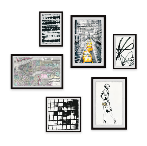 Imbriqué Fabriqué Hexaptych