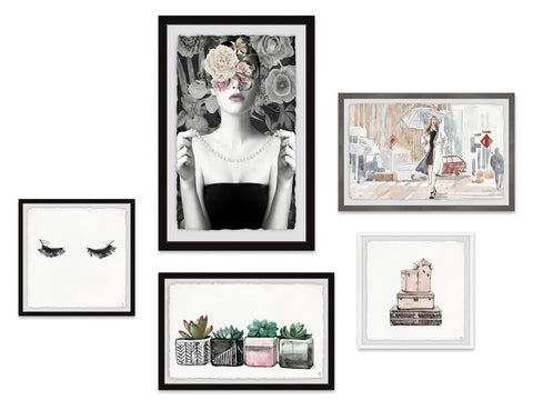 Princess Rose Pentaptych