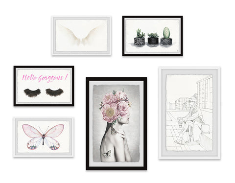 Hello Gorgeous II Hexaptych