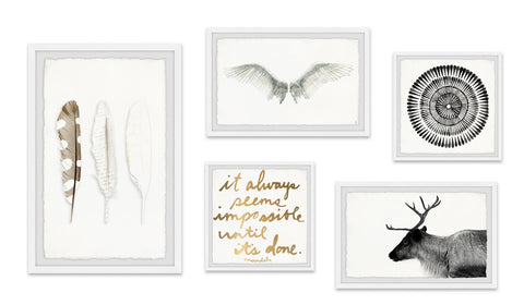 Matin d’Hivers Pentaptych