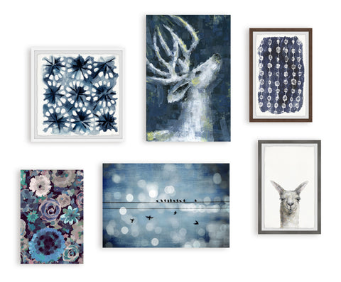 Blue Dream II Hexaptych