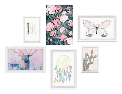 Enchanting Beauties Hexaptych