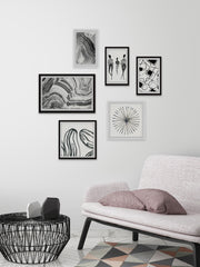 Spoked Patterns Hexaptych