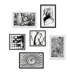 Converging Lines II Hexaptych