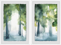 Through the Haze II Diptych