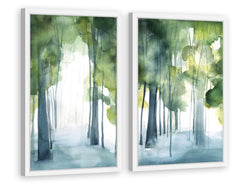 Through the Haze Diptych