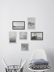 Coastal Grey Hues Hexaptych