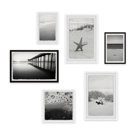 Prismatic Greys II Hexaptych