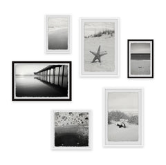 Prismatic Greys II Hexaptych