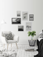 Prismatic Greys II Hexaptych