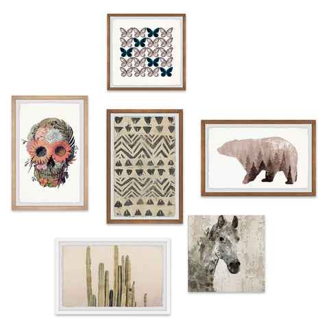 Sauvage Boho Hexaptych