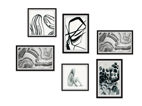 Into the Inky Darkness Hexaptych