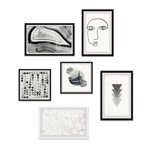 Connect the Lines Hexaptych