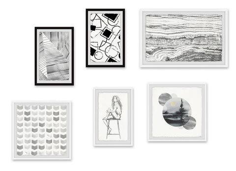 Carved out Stone Hexaptych