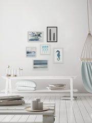 Paled Turquoise Hexaptych