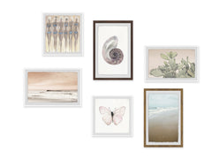 Burnt Sienna Hues Hexaptych