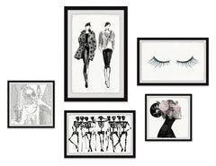 Fashionable Juxtapositions Pentaptych