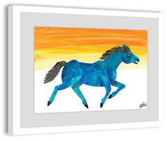 Galloping Blue Horse
