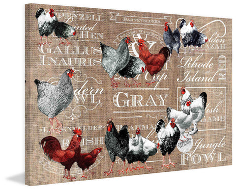 Chicken Burlap